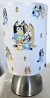 Bluey Bedside touch Lamp Base fabric shade with bulb Set Kids