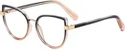 [WNCKSQ] blocking glasses female colorful gradient fashion glasses frame women clear lens accessories pink green