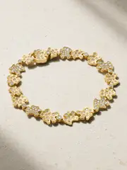 [David Yurman] David Yurman - Fine Petals 18-karat Gold Diamond Bracelet - M M Gold