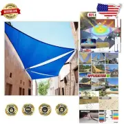 Custom 6' x 6' x 8.5' Blue UV-Blocking Sun Shade Sail Canopy - Heavy Duty Fabric