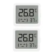 2Pcs XIAOMI 3 Mijia Smart Temperature Humidity Sensor Mini 0°C-60°C Range Bluetooth 5.0 High Precision Compact Hygromete