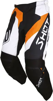 Shot Devo Alert Pants, black-white-orange, Size 28 for Men Black White Orange