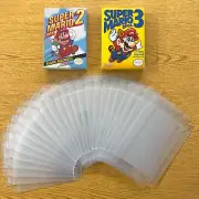 25 Box Protectors for NINTENDO NES Video Game Boxes! Clear Display Cases CIB New