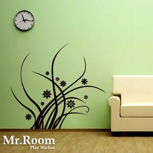 ☆ Mr.Room 空間先生創意 壁貼 花草(FL003) 精品櫥窗 套房 民宿指定 浪漫 DIY