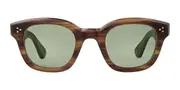 Garrett Leight CYPRUS SUN CHW/G15 Men's Sunglasses Brown Size 47