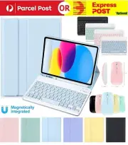 Bluetooth Keyboard Case Cover With Mouse For iPad 7/8th/9th 10th 6th Gen Air 5 4