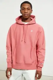Champion Reverse Weave Hoodie Sweatshirt Siesta Pink New Large Urban Outfitters