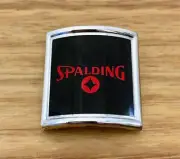 Spalding Head badge - Chrome with Decal - old school bmx