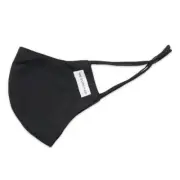 The Good Brand Black Single Cotton Reusable Breathable Face Mask w/ PM2.5 Filter