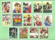 1983 SCANLENS VFL 14 STICKER TEAM SET - FITZROY LIONS
