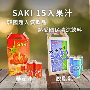 【SAKI】無鹽蕃茄原汁禮盒 180mlx15罐【8801105906417】(韓國飲品)