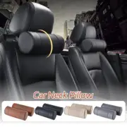Memory Foam Car Neck Pillow Leather Auto Seat Head Rest Support Cushion