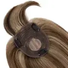 Clip in Top Wig Remy Human Hair Topper Toupee Piece Women Hairpiece Bangs Fringe