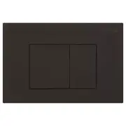 Fienza R&T Square Toilet Button Flush Plate Matte Black JB60B