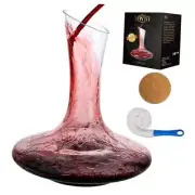 Wine Decanters and Carafes,Lead-Free Crystal Wine Decanter Set With Stopper