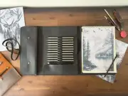Personalized Handmade Leather Sketchbook – A5 / A4 | Artist Gift