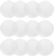 12 PCS Plastic Mesh Sheet Round Cross Stitch Canvas 14.7cm/5.8in Blank Plastic Canvas Sheets Needlepoint Canvas Mesh for Embroidery DIY Crafts Cross Stitch Crochet Projects