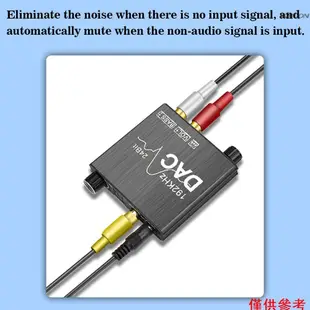 (mihappyfly)數模音頻轉換器 192khz 24bit DAC 轉換器光纖同軸輸入 RCA 3.5mm 音頻輸