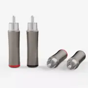 4PCS Monosaudio R211AG Pure Silver Audio RCA Plug Solder Connect Audio Connector