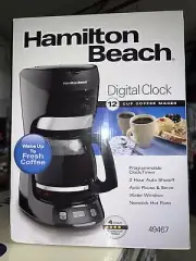 Coffee Maker Hamilton Beach 12 Cup Programmable Coffee Maker NIB NEver Opened