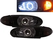 LANCER CC 92-95 2D Glass CCFL Bi-Projector HID Headlight BK for Mitsubishi LHD (for: Mitsubishi)