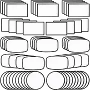 60 PCs Sublimation Patches - Iron On Blank Patches for DIY Crafts Hats Caps Backpack Uniforms