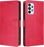 Compatible with Samsung Galaxy A73 5G PU Leather Phone Cover,Compatible with Samsung Galaxy A73 5G Card Slots Flip Stand Wallet Case QH