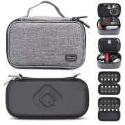 USB Flash Drive Case Black + sisma Travel Cords Organizer Universal Small Ele...