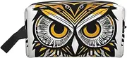 [FSCEV] Cute Owl Pattern Storage Bag Toiletry Bag Travel Bag Cute Cosmetic Bag Makeup Accessories, White, One Size