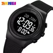 SKMEI Men Watches Qibla Time Reminder Wristwatch Muslim Azan Prayer LED Watch