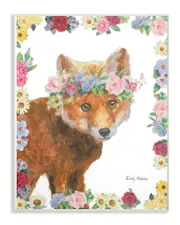Flower Friends Fox by Emily Adams
