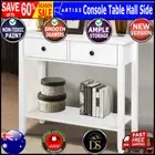 Hallway Console Table Hall Side Entry 2 Drawers Display White Desk Furniture New