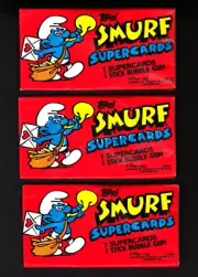 1982 Topps - Smurf Super Cards - 3 Unopened Packs