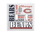 Chicago Bears Subway Art Standard Double Light Switch Cover NFL Football wall