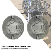 Smoke Turn Signal Light Lens Cover For Harley Heritage Softail Touring 1986-2023