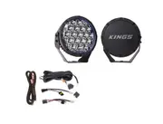 Kings 9" Lethal driving lights + Plug N Play Wiring Harness Kit