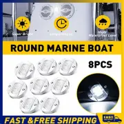 8X Round LED Marine Boat Lights Utility Interior Deck Courtesy Cockpit Light