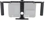 NICEYRIG Directors' Monitor Cage Comfortable Handheld Shooting Kit Fits LCD Monitor 5”to 7”, Secure Mount with Adjustable Grip Handle, Multiple Mounting Options for Wireless Monitoring/Follow Focus