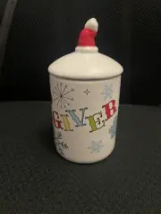 Dr Seuss THE Grinch Cotton Ball /q-tip Holder