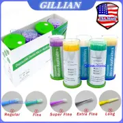 400pcs Dental Microbrush Micro Brushes Applicator Tips (Regular Fine Super Fine)