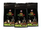 Light roast coffee - ETHIOPIAN GROUND ORGANIC COFFEE - organic ground coffee 3P