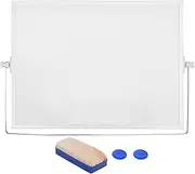TEHAUX Small Dry Erase White Board Magnetic Desktop Foldable Whiteboard Portable Mini Easel on Table Top with Holder Memo Board for Kids Drawing Teacher Instruction