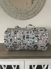 VERA BRADLEY Duffle Bag TRAVEL BAG TOTE DOG SHOW QUILTED PUPPY DOGS