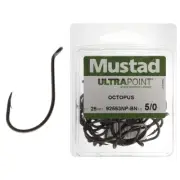 Mustad Ultrapoint Octopus Hooks Qty 25 5/0