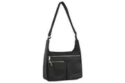 Pierre Cardin Anti-Theft Cross Body Bag RFID Slash Proof Travel - Black