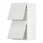 METOD wall cabinet horizontal w 2 doors, white/Stensund white, 40x37x80 cm