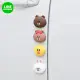 【LINE FRIENDS】熊大兔兔造型車用防撞貼後視鏡裝飾2入組(防刮貼 防撞條 靜音貼)