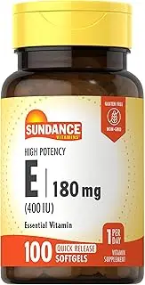 Sundance Vitamin E 400 IU with D-Alpha, 100 Count