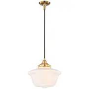 Brass Pendants Lights Carlton 12inch Schoolhouse Lighting Gloss Victorian Period Traditional