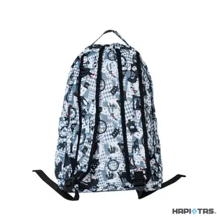 日本 HAPI+TAS 可手提摺疊後背包 新版灰色愛麗絲 旅行袋 摺疊收納袋 購物袋